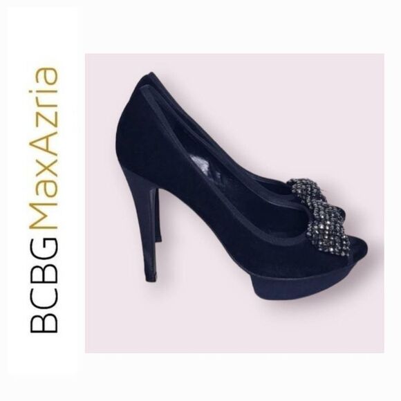 Bcbgmaxazaria platform high heels with bow - Picture 1 of 11
